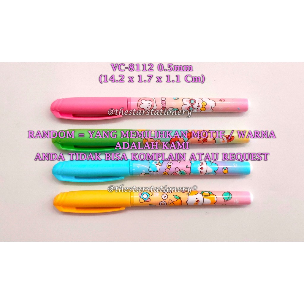 

(1 Biji) GROSIR Bolpen Vanco VC-8112 0.5 mm Gel Pen / Gel Pen Vanco VC8112 (1 Biji)