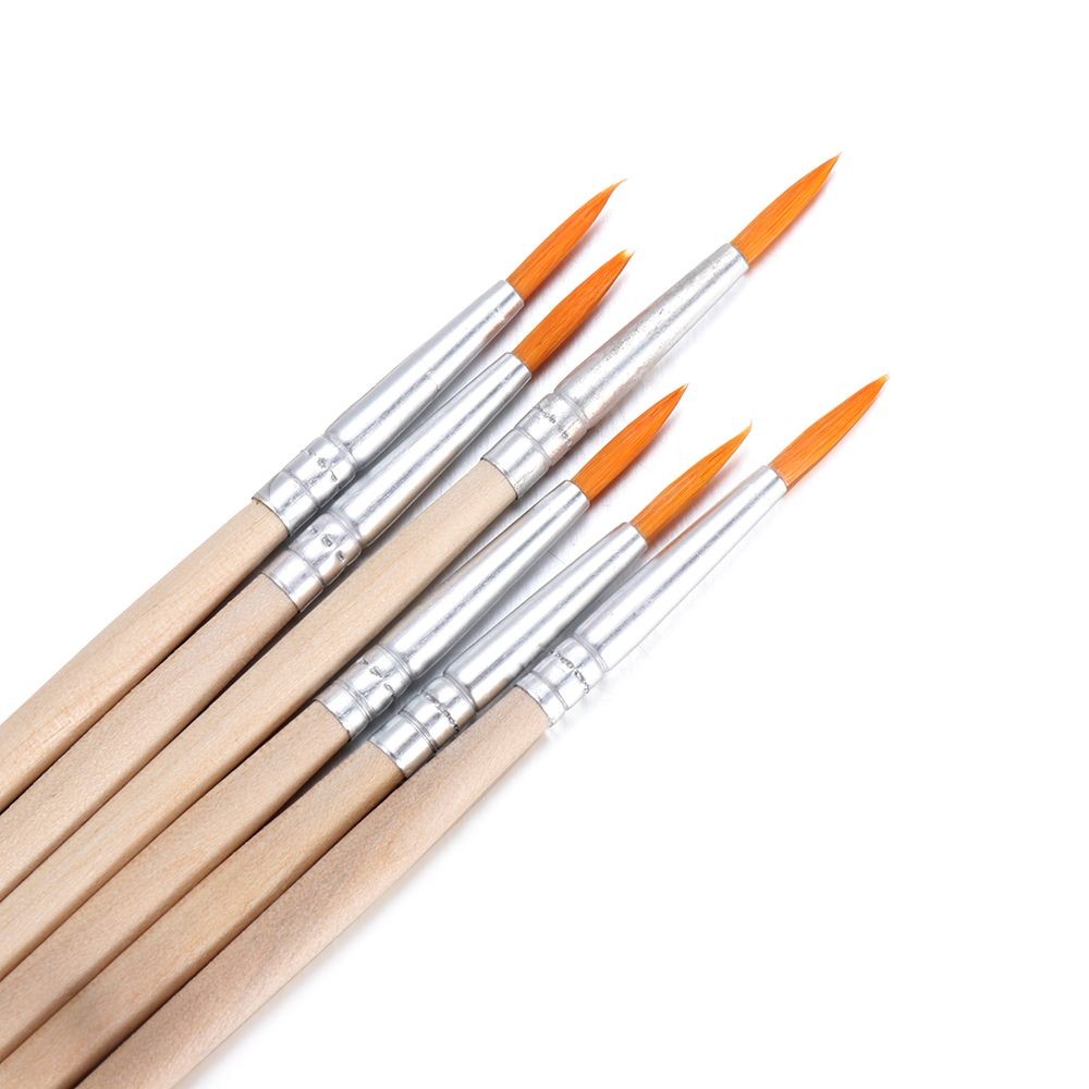 

10pcs Wood Handle Hook Line Pen Art Supplies Drawing Brush Painting Pen Watercolor Calligraphy Paint Brushes