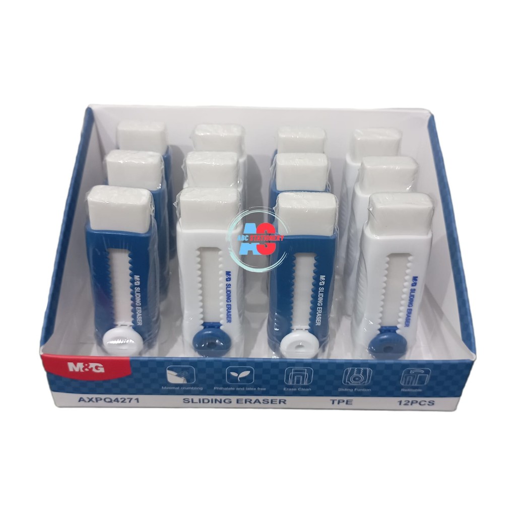 

PENGHAPUS PUTIH MEKANIK RETRACTABLE SLIDING ERASER M&G AXPQ4271