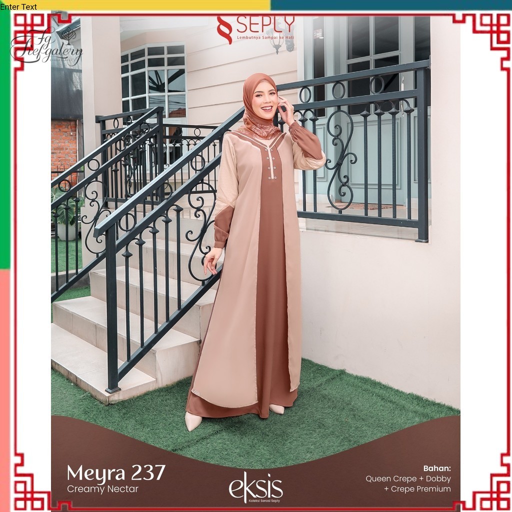 (Fg)ETHICA SEPLY TERBARU/ Gamis Dewasa Premium Meyra 237 By Ethica Gamis Premium Perempuan Dewasa/Ga