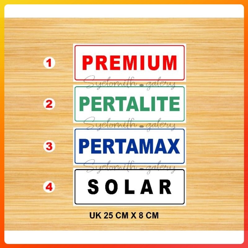 

Stiker Premium - Stiker Pertalite - Stiker Pertamax - Stiker Solar - Colorfulolshop 12