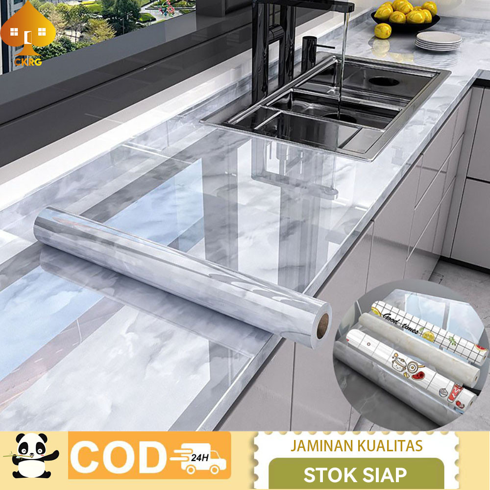 Wallpaper Dapur Mudah dibersihkan Wall Stickers 60CM*100CM/300CM Wallpaper Dinding