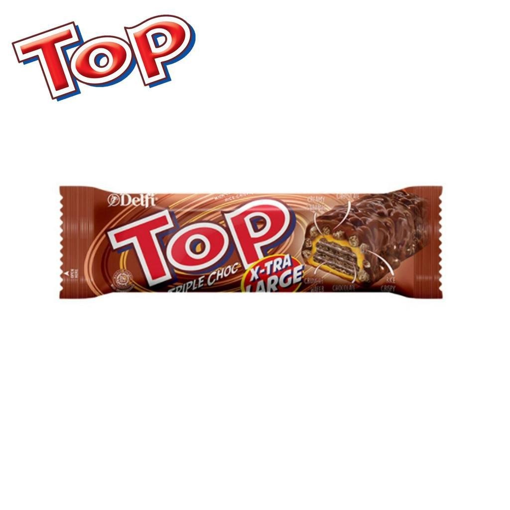 

Delfi Top Triple Chocolate 9 gr ( 24pcs / Box ) - Wafer Cream Lezat