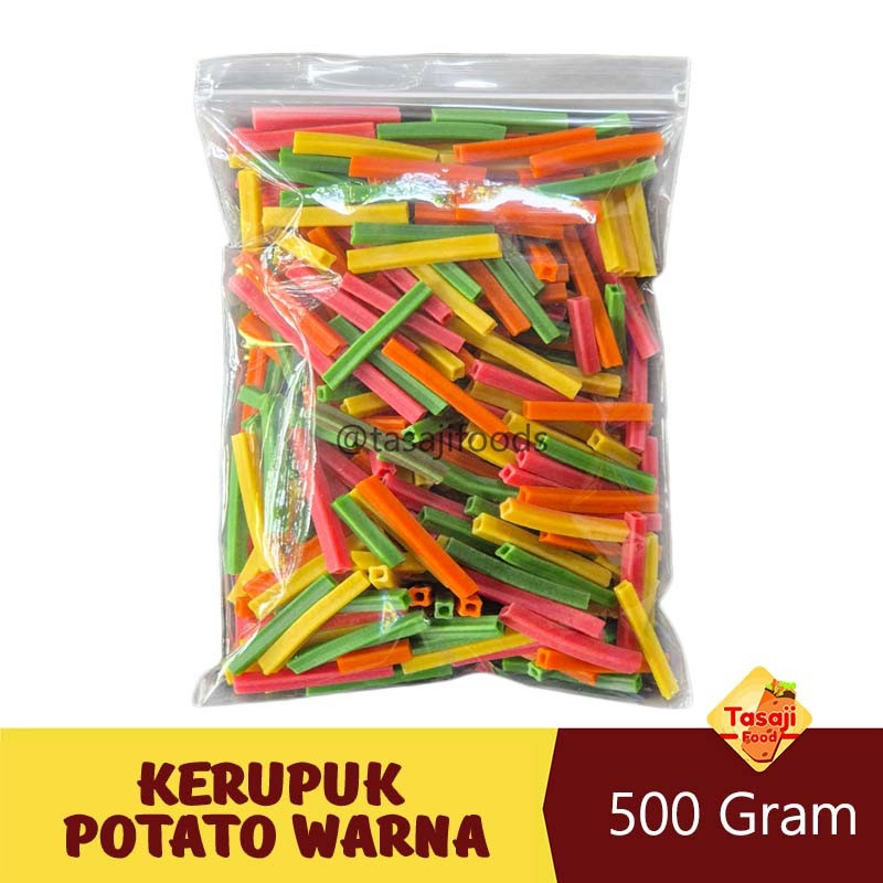 

Kerupuk Potato Warna 500 Gram Bahan Seblak