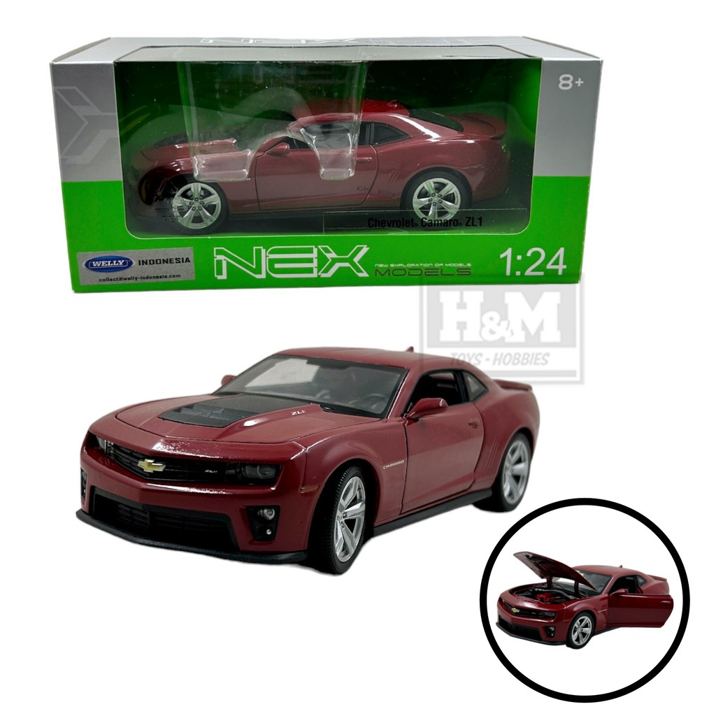 Welly NEX 1:24 Chevrolet Camaro ZL-1 Merah