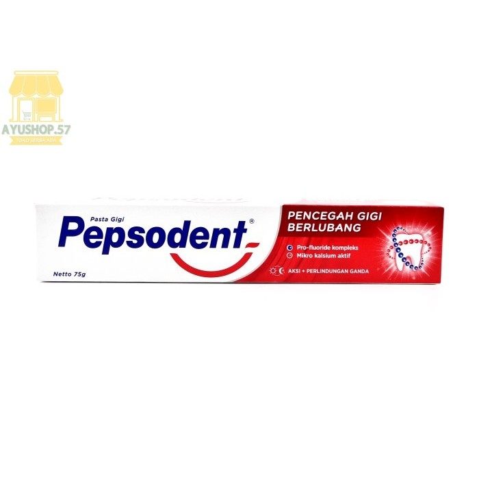 

Pepsodent Pencegah Gigi Berlubang Pasta Gigi [75gr] merah - AYUSHOP57