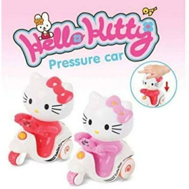 Mainan Anak Fun Mini Pressure Car / Vespa / Scuter Skuter Scooter Balap Patrol Karakter Hello Kitty 