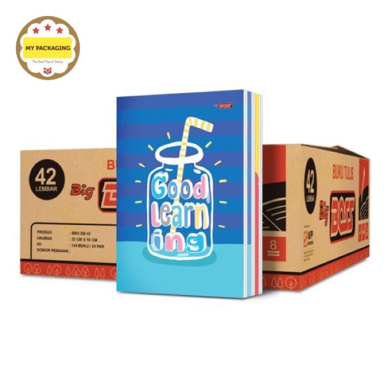 

1 dus 24pack Buku Tulis Big Boss boxy 42 lembar harga per pack isi 144buku - my packaging vplast [ COD ]