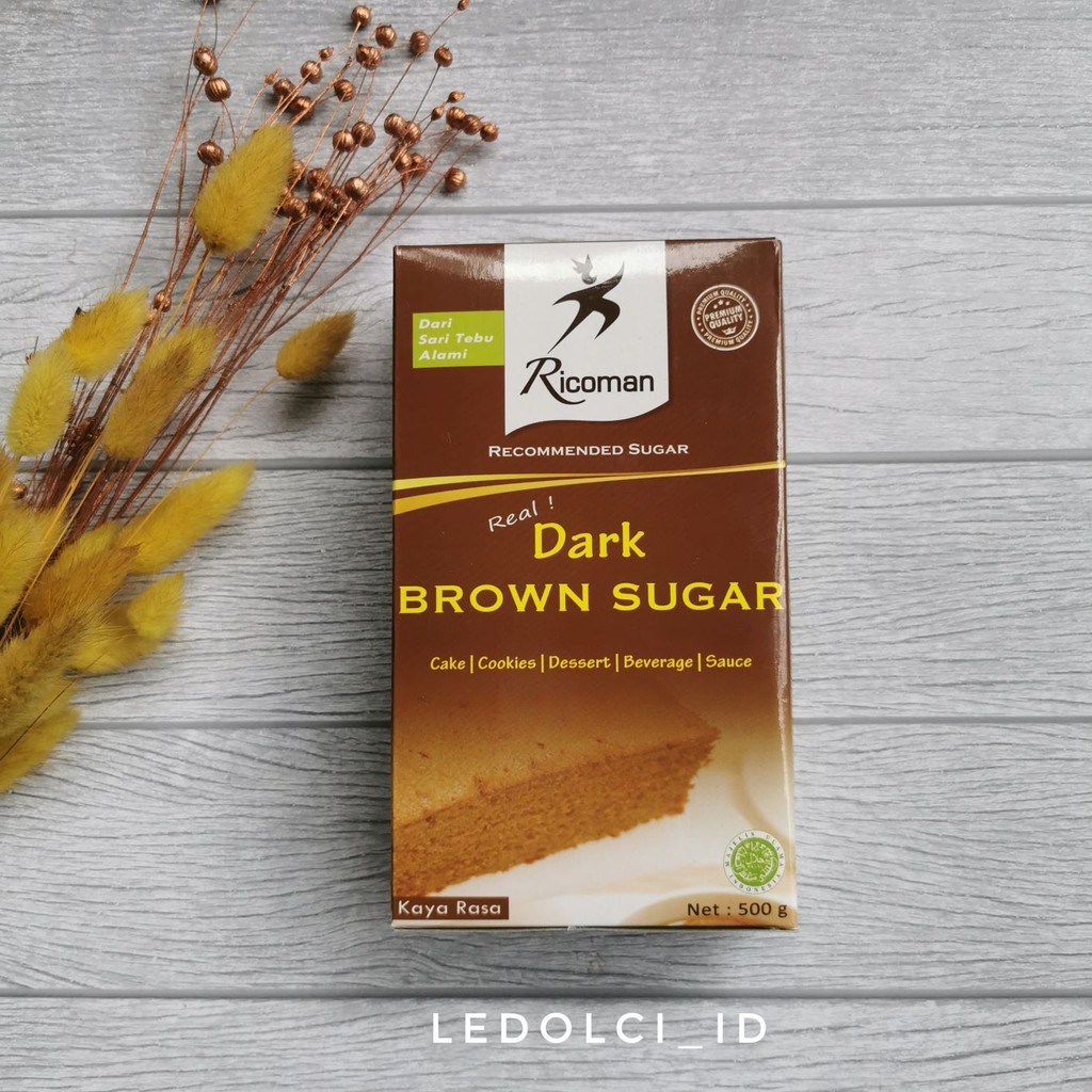 

RICOMAN BROWN SUGAR DARK BROWN SUGAR 500 GRAM