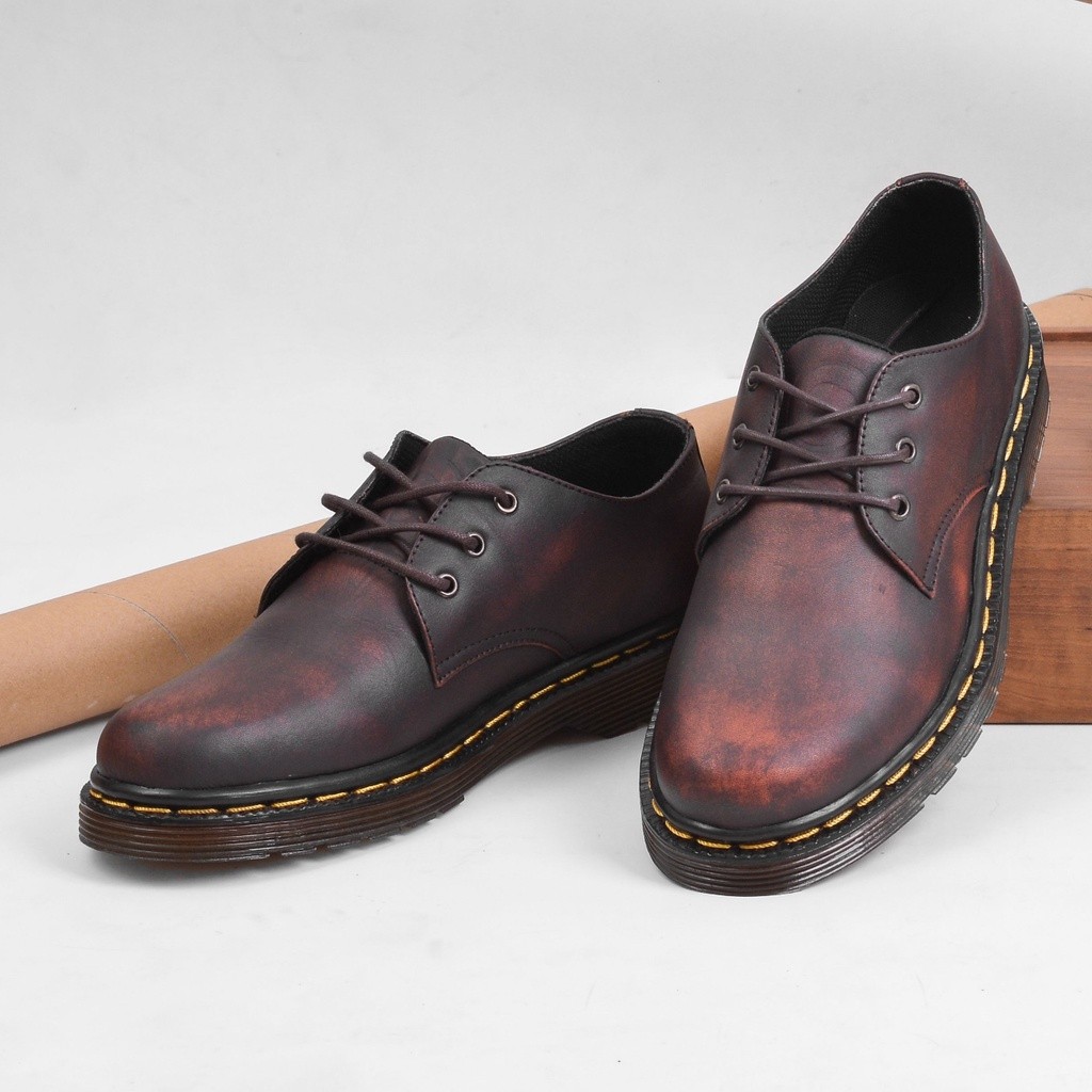 Sepatu Pantofel Pria (KULIT ASLI)  Vintage ORI KALMAR MAROON AURIERMAX x GREATA