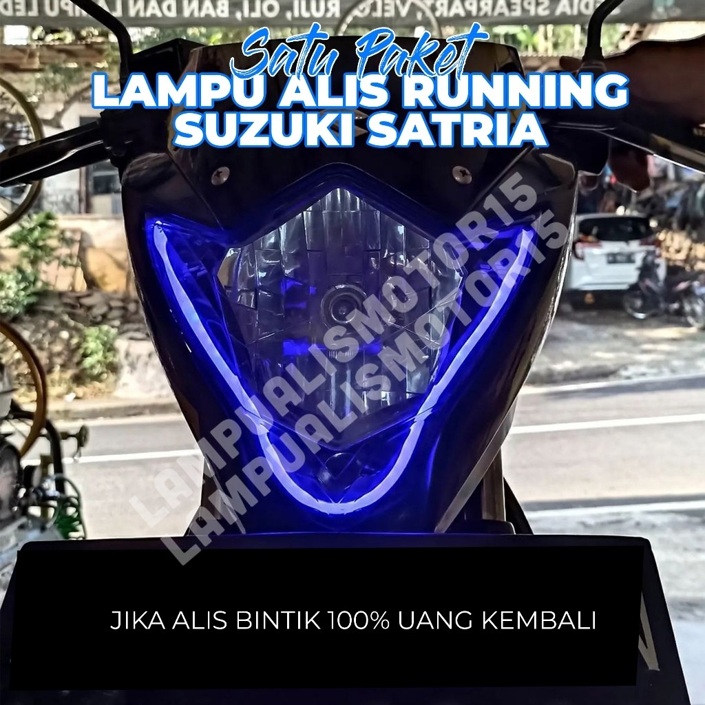 TINGGAL PASANG  LAMPU ALIS SATRIA GRATIS DEMON EYE TIDAK BERBINTIK / LAMPU ALIS AES SATRIA
