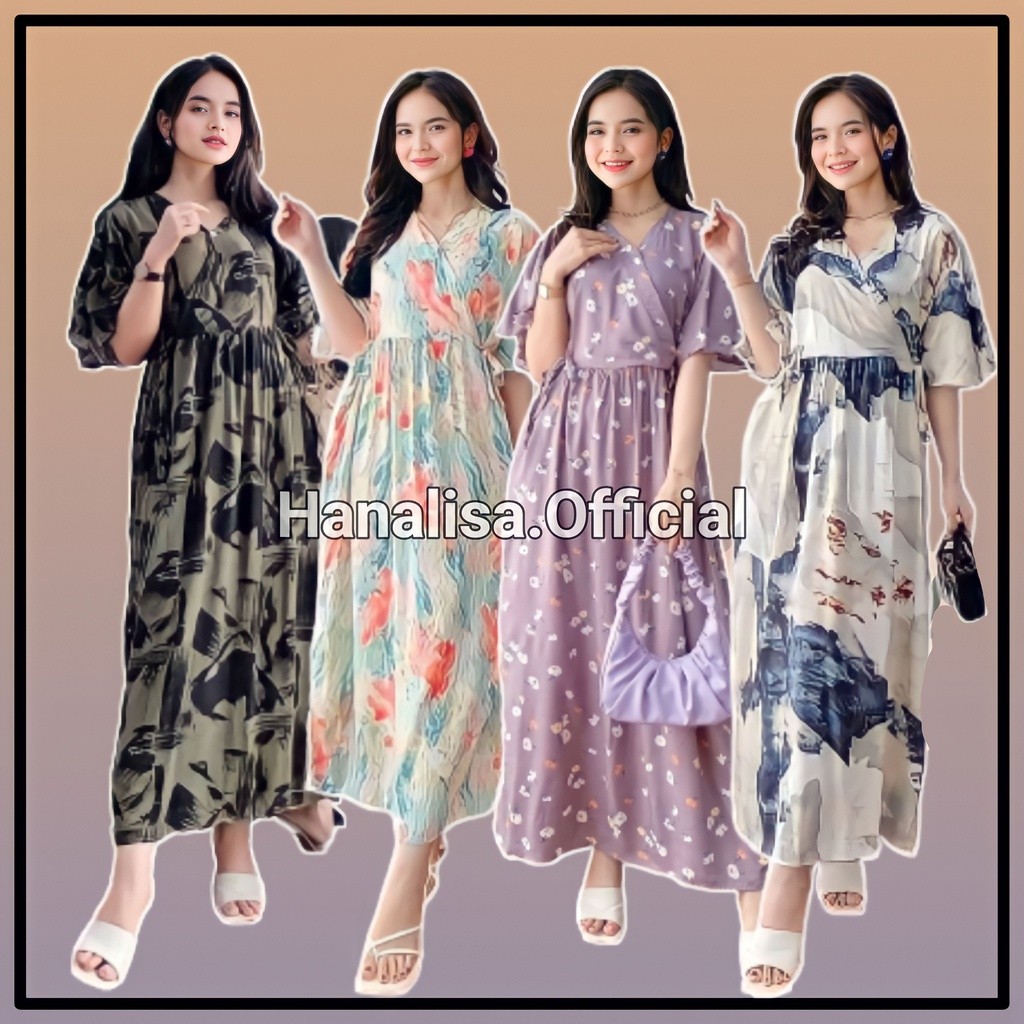 BAJU DASTER DRESS KIMONO PIYAMA KAREEN SERUT DADA TIDUR REMAJA WANITA TALI SAMPING KANAN KIRI BUSUI 