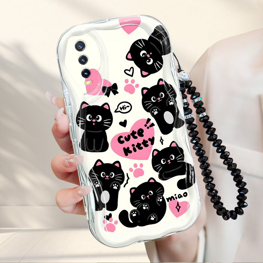 Casing Hp Untuk Vivo Y12A Y20SG Y20i Y20S Y12S Y20 2021 Tali Pengikat B7 Cassing Soft Phone Case Sof