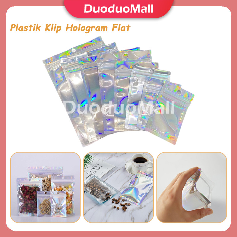 

Plastik Klip Hologram Flat/Platik Klip Kemasan Aksesoris