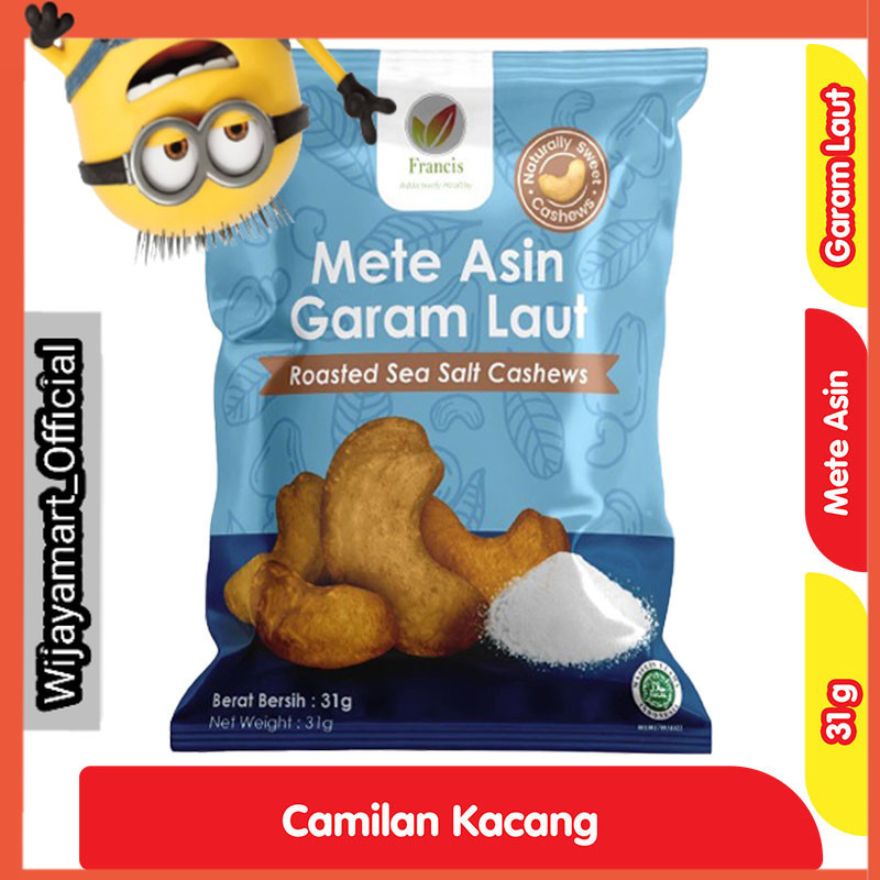 

Francis Kacang Mete Asin Garam Laut 31 g