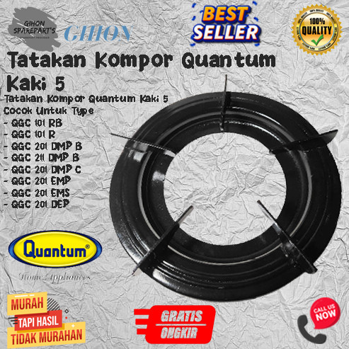 Tatakan Kompor Quantum Kaki 5 / Tatakan Kompor Quantum Bundar