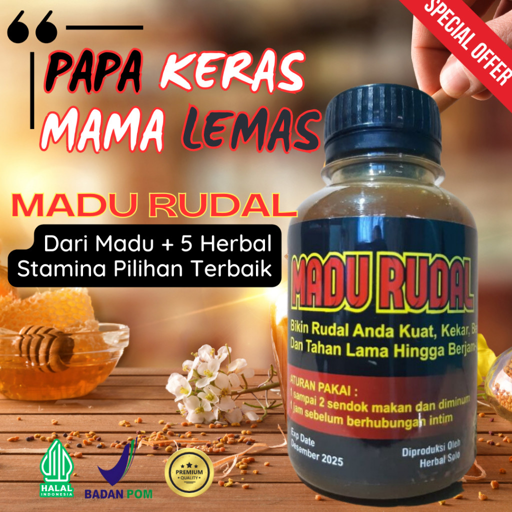 

Madu Rudal Obat Lemah Syahwat Tidak Tahan Lama Ejakulasi Dini Impotensi Disfungsi Ereksi Pria Obat Herbal Stamina Pria
