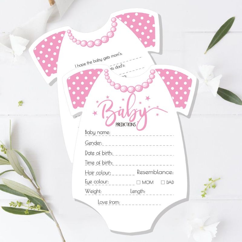 

Drop Ship. 10 Pack Advice and Prediction Cards for Baby Shower Game Gender Neutral Boy Girl