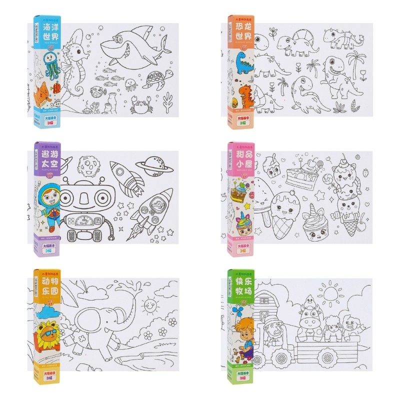 

Drawing Paper Roll Kids Scroll Inspire Creativity Kids' Coloring Roll