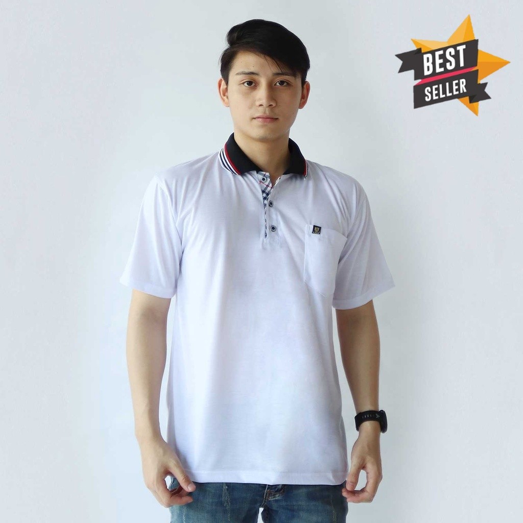 DailyStore 21 - Kaos polo pria Saku dewasa | kaos kerah pria | polo shirt polos saku lengan pendek