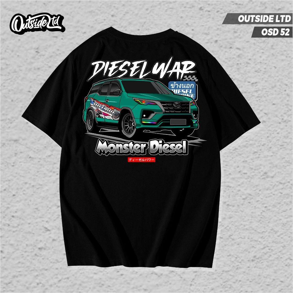KAOS TOYOTA FORTUNER KAOS DIESEL POWER DIESEL WAR T SHIRT