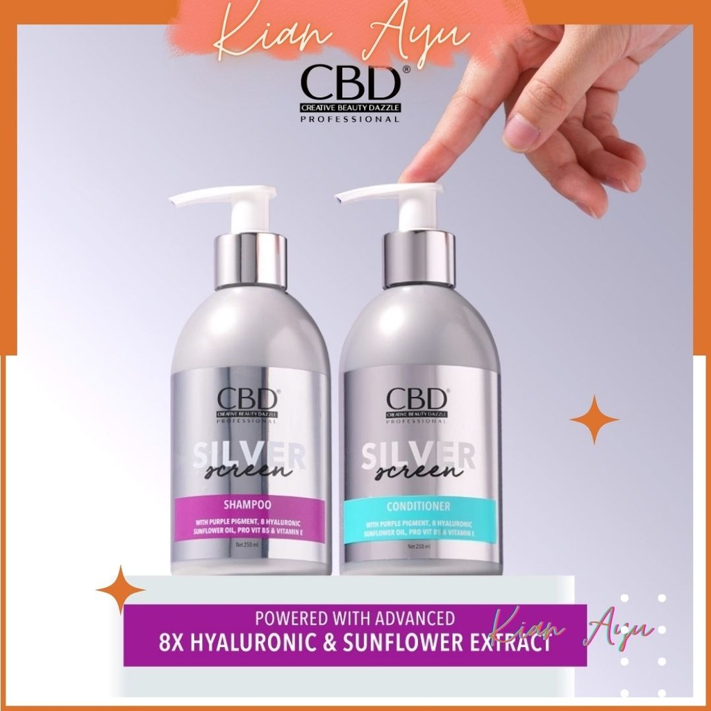 KianAyu* CBD Professional Silver Screen Shampoo Conditioner 250ml