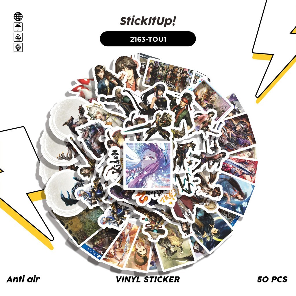 

COD✨ 50 Pcs Stiker GAME SERIES TOUKIDEN CHARACTER MIX 01 Lucu Anti Air Untuk Dekorasi Notebook Sepeda Skateboard Handphone DIY