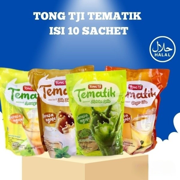 

Tong Tji Tematik Instant isi 10 sachet / Minuman Serbuk Teh Serai - Ginger (Jahe)