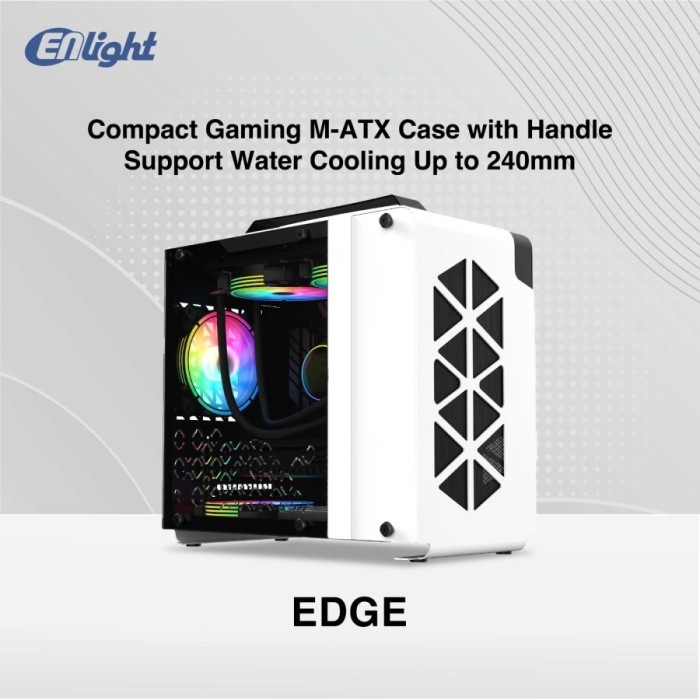 ENLIGHT EDGE - Micro ATX Gaming PC Case