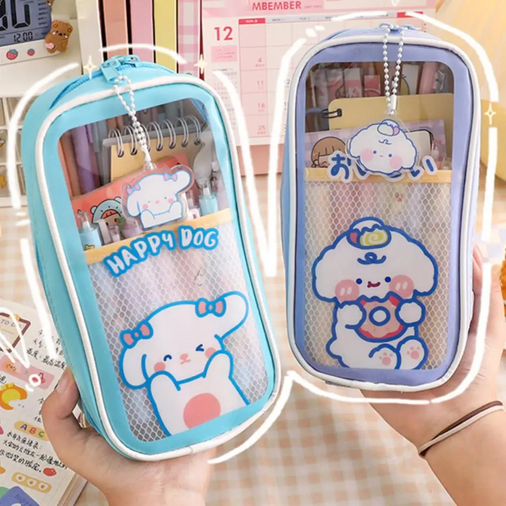

Kotak Pensil Kompartemen PVC Plastik Macaron Kapasitas Besar Multifungsi Style Stationery Lucu Muat Banyak