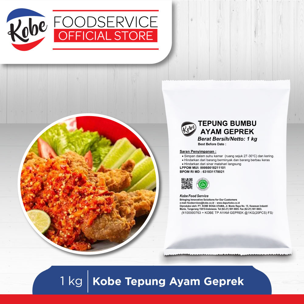 

Kobe Tepung Ayam Geprek 1kg - Kemasan Besar Horeka