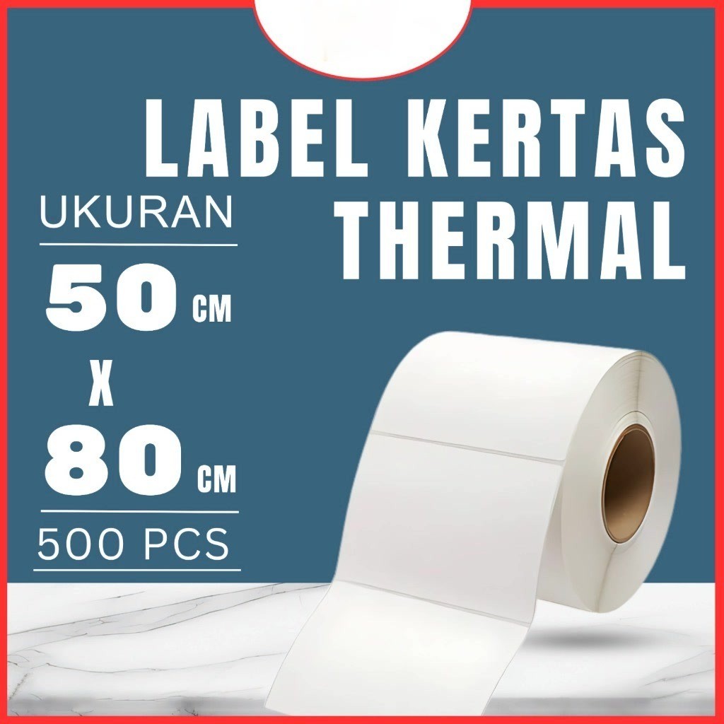 

KERTAS STICKER STIKER LABEL RESI THERMAL BARCODE 50X80 50 X 80 5X8 5 X 8