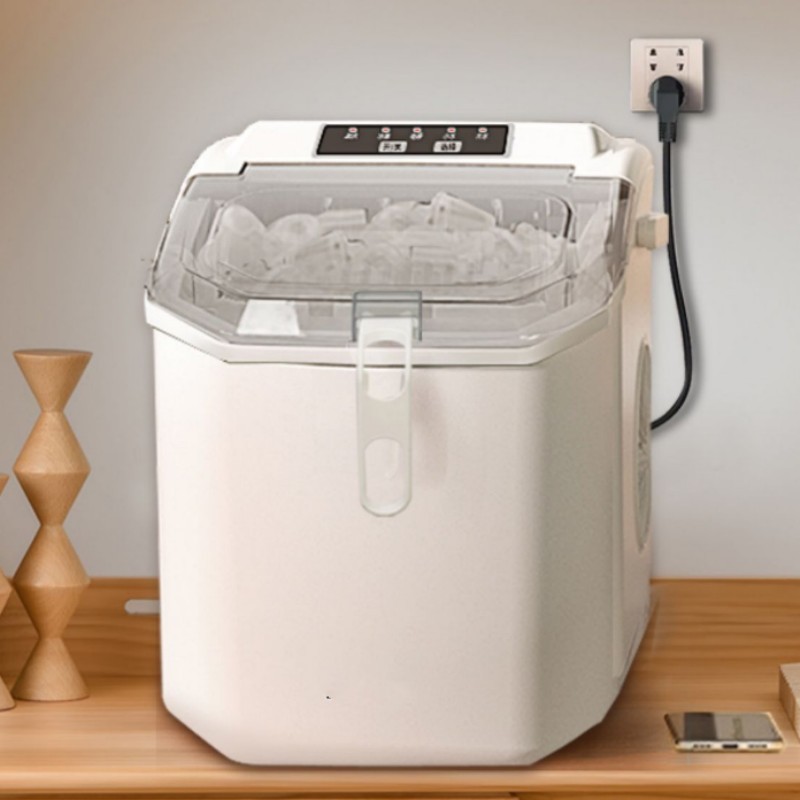 15KG Ice Machine Portable Electric Ice Maker Machine Mini Countertop Ice Cube Maker Appliance Home C