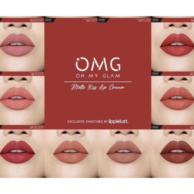 Omg Matte Kiss Lip Cream / Lipstik Omg