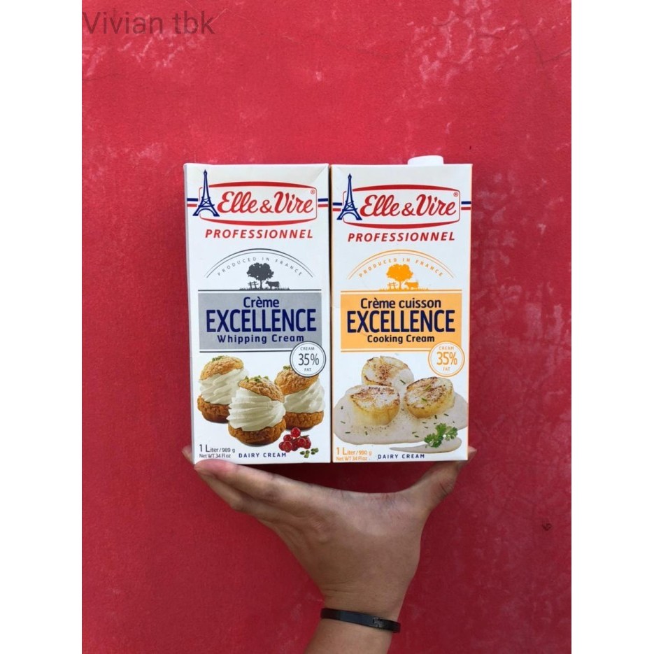 

vv Cream Cooking | Whipping Cream - Elle & Vire 1L - Cooking Cream