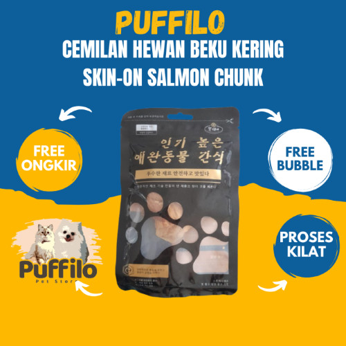 

CEMILAN HEWAN PELIHARAAN BEKU KERING ANJING DAN KUCING SALMON CHUNK