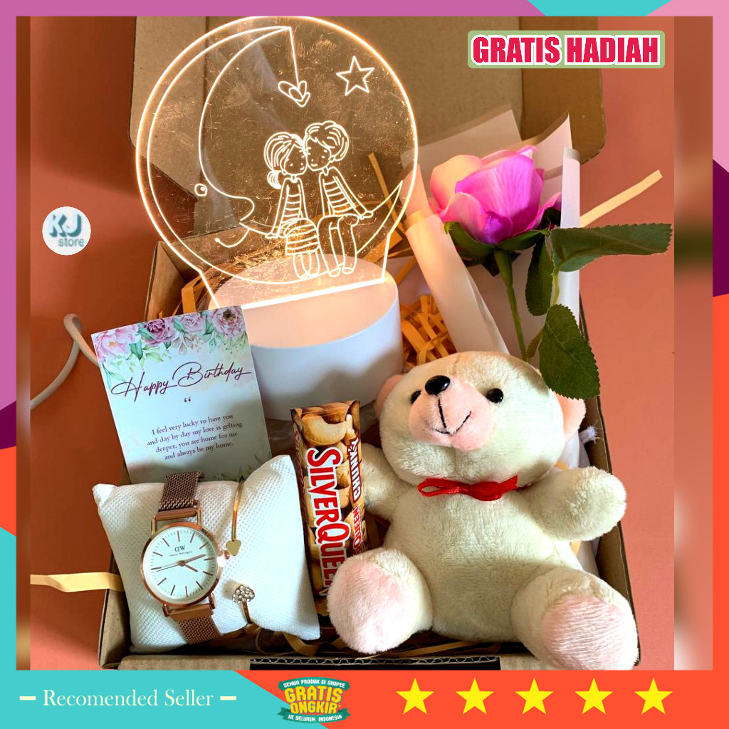 

Kado Pacar Istri Suami Murah Viral Unik Kekinian Bagus lebaran Natal / Hampers Kado Ulang Tahun Untuk Pacar Cewek Wanita Hadiah Anniversary Valentine Istri Ibu Dengan Gift Ultah Hempers Led Bunga, Jam Tangan, Coklat, Boneka Hampres Estetik Extra