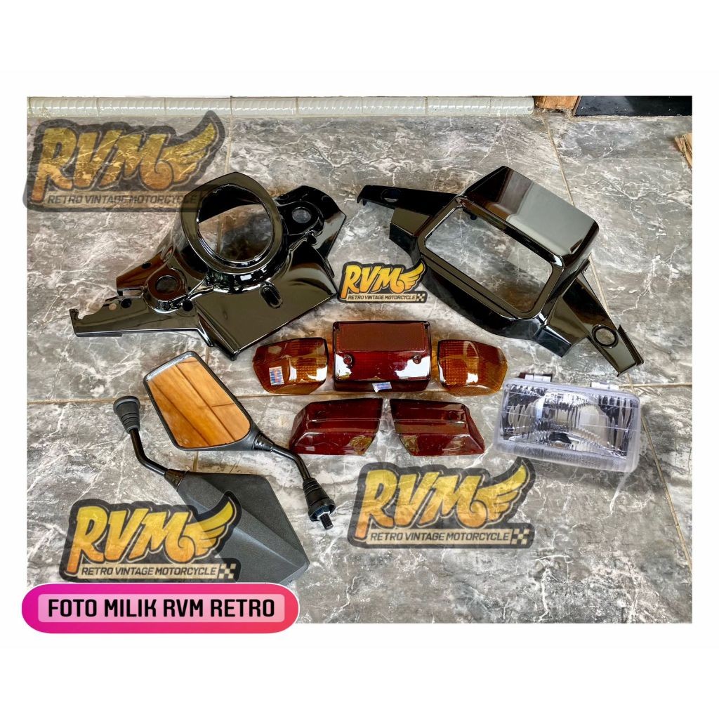 COD Batok atas dan bawah alfa set reflektor set spion yamaha alfa MOTOR