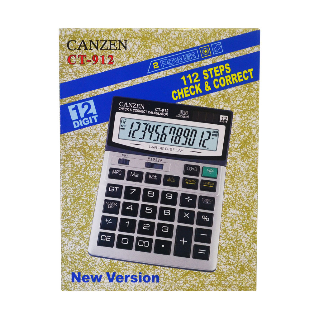 

Kalkulator Canzen CT-912 calculator desktop murah 12 digit