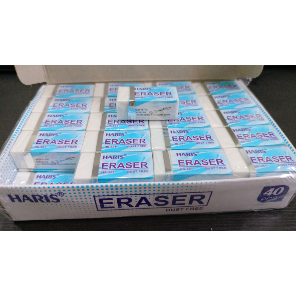 

Penghapus Pensil Putih isi 1 pcs Bebas Debu | Dust Free Eraser Pencil | White Eraser Pencil | Stip Penghapus Putih - LUX