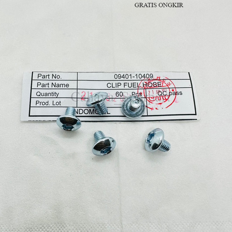 BOLT SPECIAL M6 × 8 mm 90107-K84-9002 BAUT 10 L 5 0,8CM  COVER BODY TANKI HONDA CRF 150 ORIGINAL new