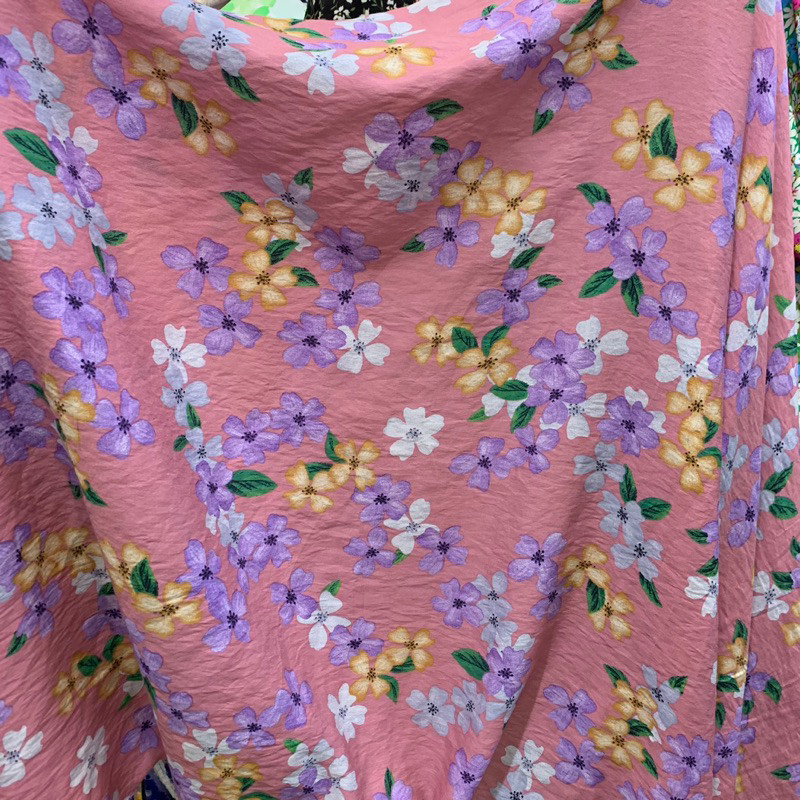 kain katun korea - kain motif - kain katun crinkle korea - kain katun paris crinkle - kain katun mot