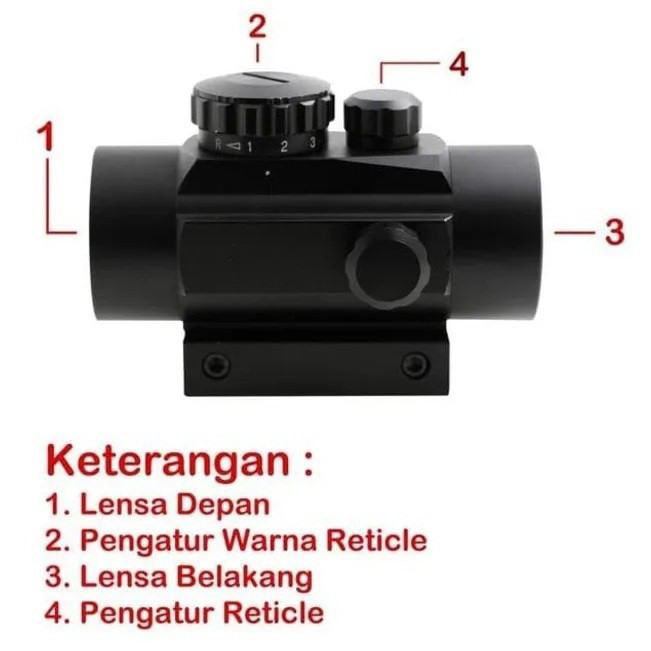 DR Redot 1x40 Rd Red Dot Busnell Laser Redot Redot Scope Barry Teleskop Bushnell Reddot 1x40 Green