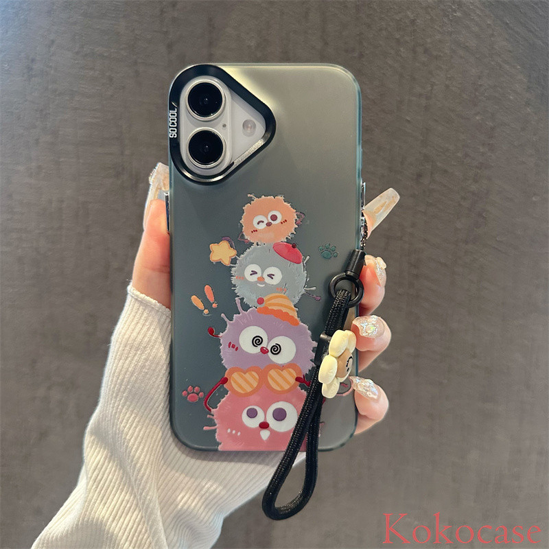 Casing ponsel monster bola bulu Kompatibel Untuk iPhone case15PROMAX 15PRO 15PLUS 15 14PROMAX 14PRO 