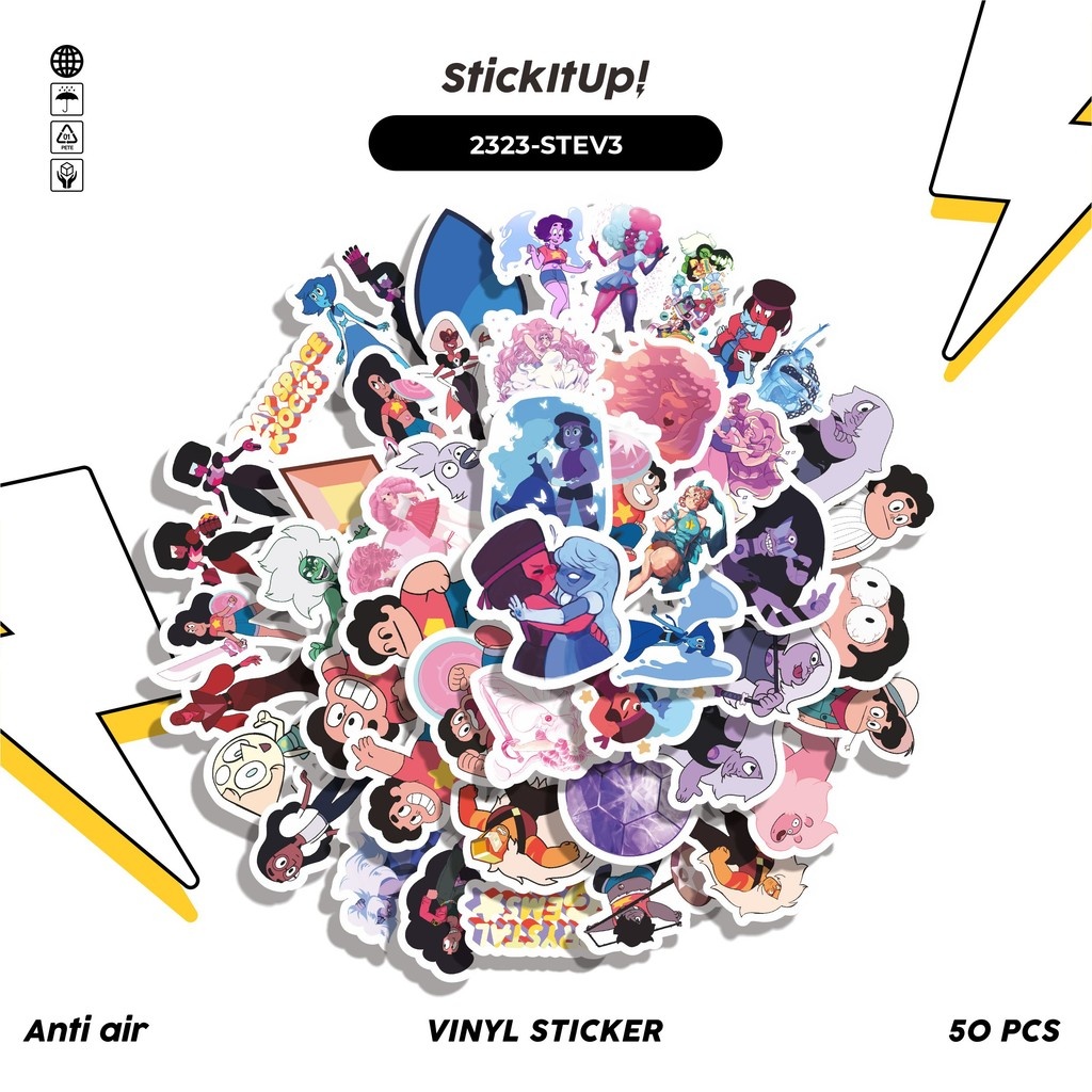 

COD✨ 50 Pcs Stiker CARTOON SERIES STEVEN UNIVERSE CHARACTER MIX 03 Lucu Anti Air Untuk Dekorasi Notebook Sepeda Skateboard Handphone DIY