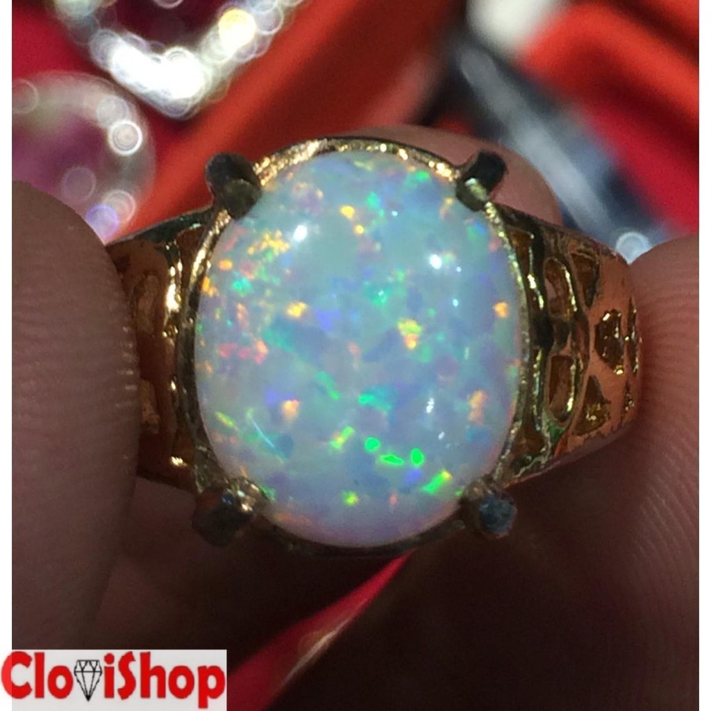 Cincin Titanium Wanita Batu Kalimaya Austarli HQ