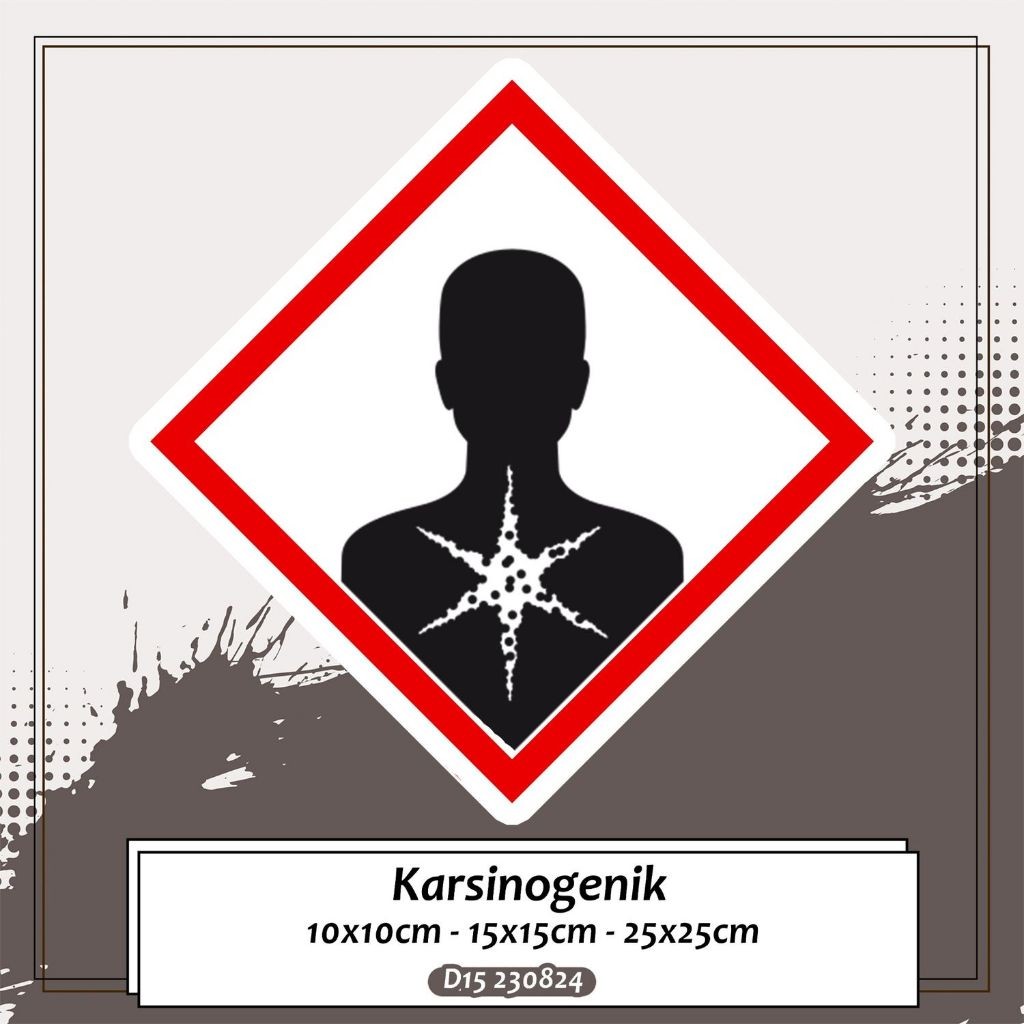 

Stiker Label Tanda Simbol Limbah B3 Stiker Bahan Berbahaya dan Beracun STIKER HAZMAT KARSINOGENIK