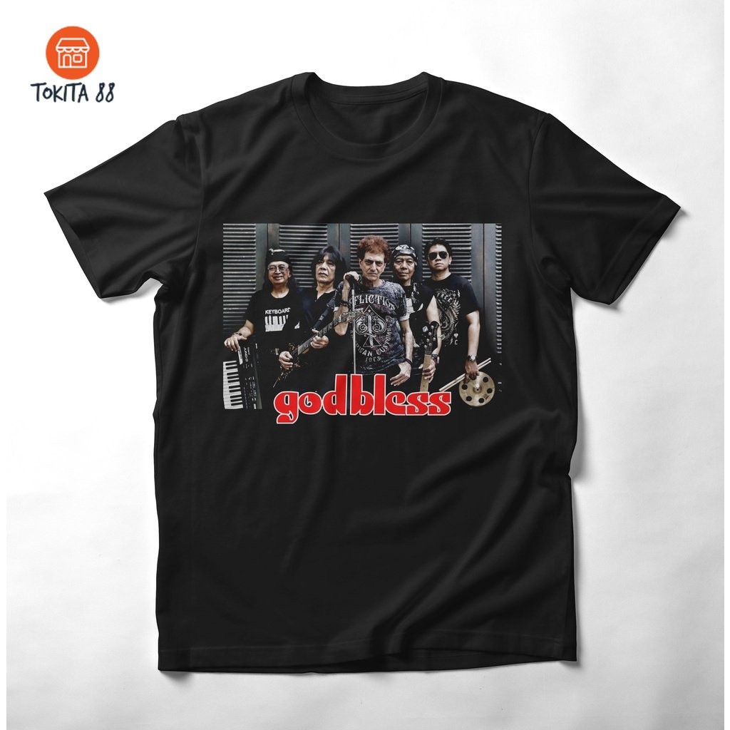 KAOS DISTRO GODBLESS - KAOS GODBLESS - BAJU MUSIK BAND KAOS DISTRO BANDUNG - KATUN COMBED