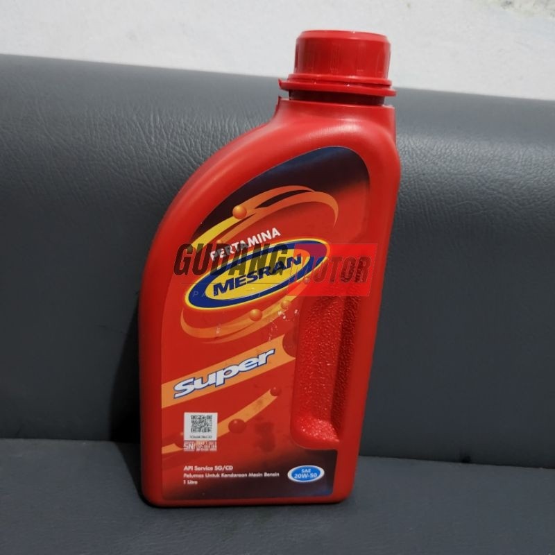 Oli Mesin Mesran Super 4T Pertamina SAE 20W-50 1L 1 Liter HARGA GROSIR MURAH