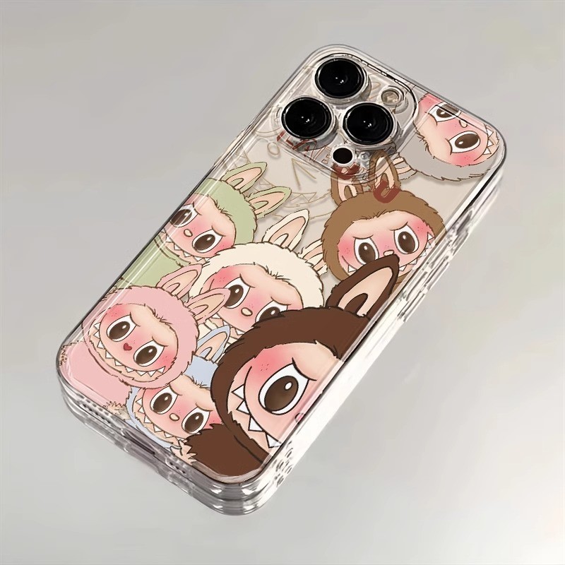 Labubu Dazzle Aesthetic Softcase OPPO A3 Pro 5G A60 A3s A9 2020 A5 2020 Eaestetic Casing OPPO A16 A3